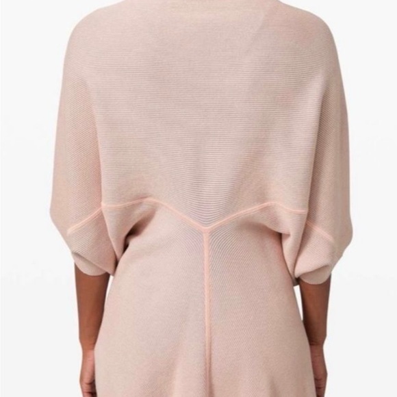 Lululemon Exaltation Wrap Reversible Cardigan Knit Shrug Sweater Cotton Silk O/S - Picture 4 of 10